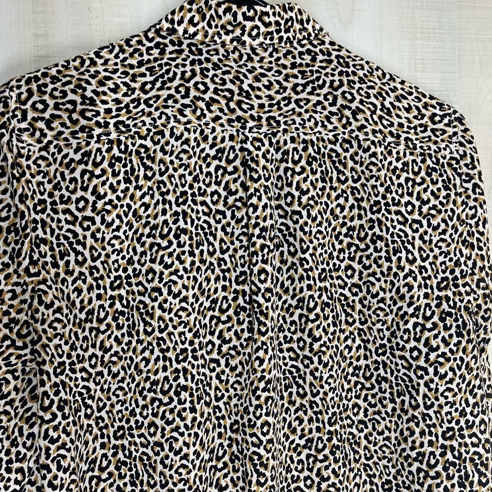 J. Crew ladies animal print blouse, size 10 - Picture 10 of 10
